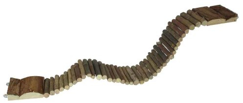 Elmato Natur-Nagerbrücke für Hamster, flexibel, 55,5 x 7 cm