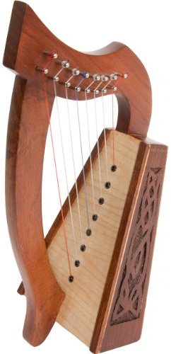 Roosebeck Lily Harp, 8 Strings, Knotwork