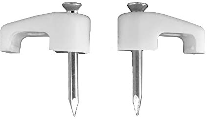 EDM Grapas Lapafil Nº 2 2 x 2,5 mm Blanco Cables 100 Unidades