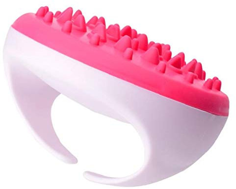 Massager 1pc Cellulite Et Remover Brosse Mitt Cellulite Corps De La Brosse De Massage Contribue Serré Lisse Peau Et De Ton Effortless Masser Tool (Rose)