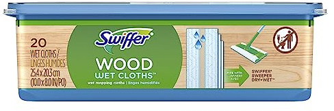 Swiffer Sweeper Wet Wood Floor Mopping Cloths, 20 Count