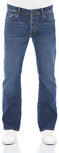 LTB Herren Jeans Hose Roden Bootcut Jeanshose Basic Baumwolle Denim Stretch Tiefer Bund, Farbvariante:Magne Undamaged Wash (54329), Größe:28W / 34L