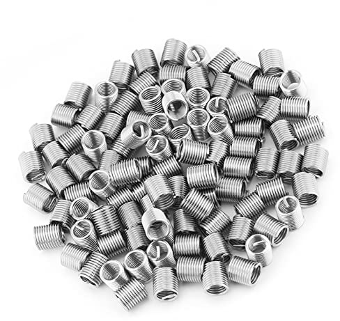 Helicoil M8 X 1.25 Helicoil Acciaio Inossidabile 304 100Pcs Acciaio Inossidabile Ss304 Filo A Spirale Vite Elicoidale Inserti Filettati M8 X 1.25 X 2D Lunghezza