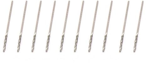 10 Uds Punta recubierta de Diamante Broca helicoidal Brocas espirales Pulido de perforación for azulejo de Piedra de Vidrio perforación Fina (Size : 2.0mm)
