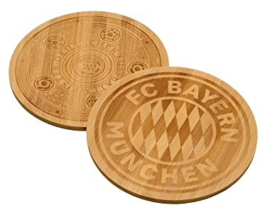 FC Bayern München Brotzeitbrettchen I Frühstücksbrettchen I Rekordmeister 2er-Set