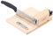 Kaichenyt Cortador de Palanca y Guillotina de Acero Inoxidable Con Base de Madera - Para Salchichas, Hoja Extraíble de 15,8 cm