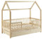 BAÏTA - Lit enfent cabane Tiny pin Massif 70x140 sommier + tiroir Inclus