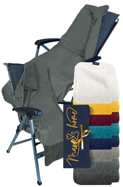 Marie's Home Funda protectora de rizo para silla de jardín y tumbona, 70 x 200 cm, para camping, plegables, sauna, tumbonas de piscina