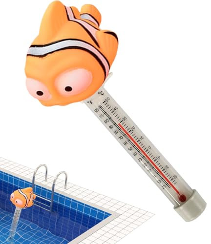 Termómetro Flotante para Piscinas - Sensor de Temperatura del Agua | Indicador Fácil de Leer, Acuario y Agua Exterior