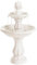 Fontana da Giardino per Esterni con Cascata d’Acqua Resina con Presa elettrica Beige Chiaro