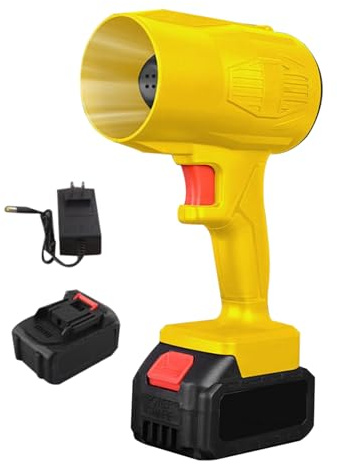 Xijobido Soffiatore Per Asciugare Auto | Soffiatore a Batteria Senza Fili per Giardino e Foglie,Macchina Pulizia Portatile Per Interno Auto Giardino Neve Polvere