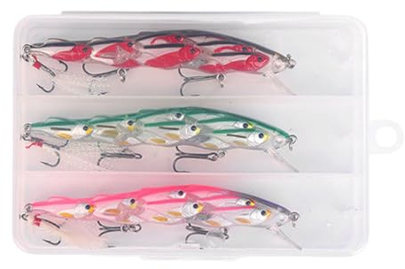Generic 3 pezzi esca artificiale rigida 11 cm 14 g esca wobbler per accessori da pesca persico trota