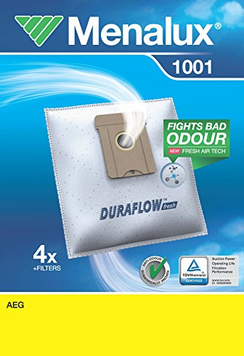 Menalux 1001, Duraflow, 4 Staubbeutel, Weiß