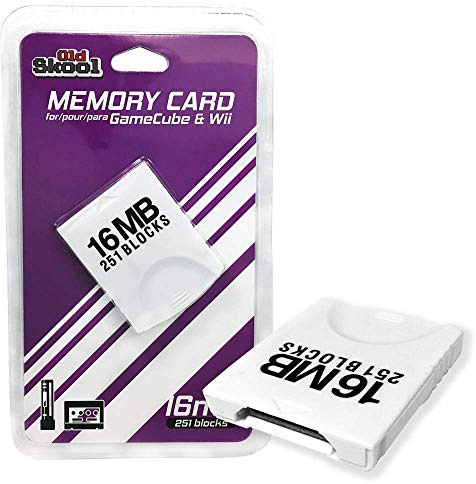 Old Skool 16MB Memory Card with 251 Blocks Compatible with Gamecube and comaptible with Wii