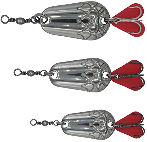 Paradox Fishing Blinker Set (3 Stück) 6g/10g/16g I Hechtköder Hecht Blinker Hecht Zander Köder Hecht Köder Barsch Köder I Spinner Angelköder Jigspinner - Blinker Angeln (Silber)