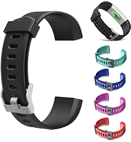 biosa Ersatz-Armbänder für ID115Plus HR Smart Watch, Verstellbare Bänder mit buntes