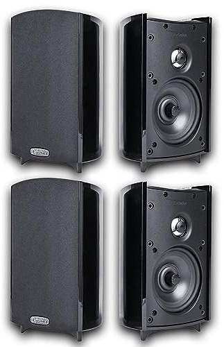 Definitive Technology ProMonitor 800 Bookshelf Speakers | 4 Speakers, Black | for Home Theater, at Par with Any Large Speaker | Compact High-Definition Satellite Speaker | 2 Pairs