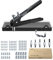 eSynic 86PCS Pince Écrou à Riveter Noir Acier de Haute Qualité Pistolet à Écrou avec 5 Mandrins M3 M4 M5 M6 M8 Kit de Pince à Riveter avec Boîte de Rangement