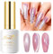 Imtiti Aurora Rose Cat Eye Gel Nagellack, 15 ml Galaxy Rose Holographic Glitter Cat Eye Magnetisch UV Hartglas Gel Nagellack mit Magnet Set