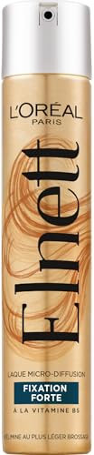 L'Oréal Paris - Laque Fixation Extra Forte - Tenue Longue Durée 72H Indétectable - Maintien Souple Sans Résidus - Nouvelle Formule - Enrichi en Vitamine B5 - Elnett - 300 ml