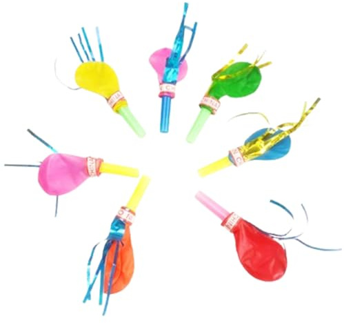 50 Packs de Bocinas para Fiestas, Silbatos para Fiestas, Ruidos, Diversión para Fiestas, Silbatos Multicolor para Fiestas, Ruidos, Año Nuevo, Fiestas de Cumpleaños, Fiestas Infantiles