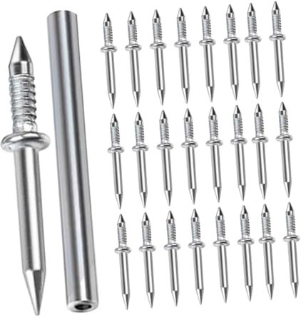PRETYZOOM 50pièces Clous Double Tête Pour Plinthes Sans Lot Manchon De Montage Pour Installation Facile Et Sécurisée