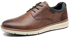 DECARSDZ Mens Casual Dress Shoes Style A073 Brown