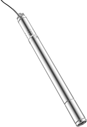 Bomba para pozos profundos de 2 pulgadas, 370 W, 220 V, 55 m, altura de extracción, 1000 l/h, acero inoxidable 304, cable de 15 m, IP65, compatible con arena, profundidad de inmersión de 35 m, para