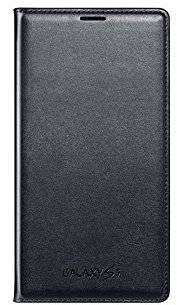 Samsung EF-WG900BBEGWW Etui portefeuille en simili cuir pour Samsung Galaxy S5 Noir