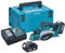 Makita Akku-Hobel 82mm 18 V im Makpac mit 2 Akkus 4,0 Ah + Ladegerät
