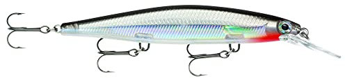 Köder mit Haken Drei Nr. 6, 1.2-2.4m Schwimmtiefe, 11cm Größe, Silber