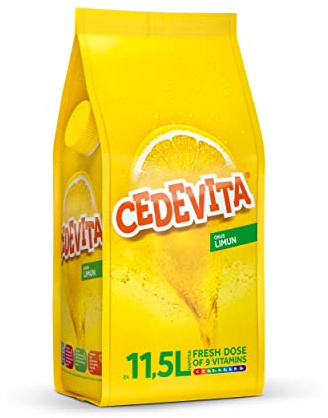 Cedevita Citron smaksatt omedelbar dryck, vitalisera med vitaminer berikat fruktigt pulver – 1 kg paket för 13 liter dryck