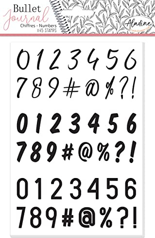 Aladine Bullet Journal Foam Stamps Numbers
