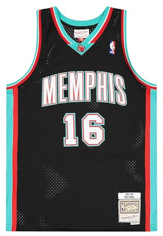 Mitchell & Ness Swingman Jersey Memphis Grizzlies 2001-02 PAU Bensin T-tröja, Svart, M