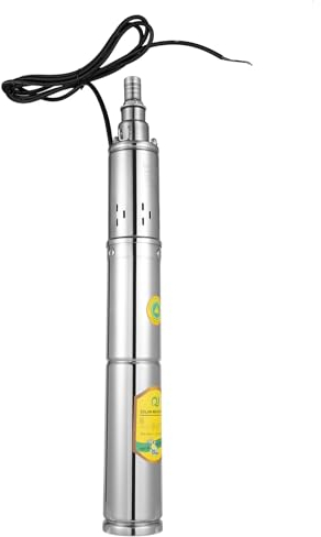 Djupbrunnspump, 1 800 L/h dränkbar pump Stödhöjd 65 m, 24 V 370 W soldriven vattenpump för fontäner, bevattning av bondgårdar, vattenkar från husdjur