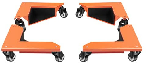 Rollbrett für Möbel, dreieckiges Mobilrad, dreieckig mit beweglichen Rädern, Set mit mobilen Rädern zum Bewegen schwerer Güter, max. Kapazität 639 kg, 4 Stück