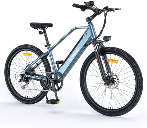 HillMiles MileTrail1 26 Elektrofahrrad Für Erwachsene mit Drehmomentsensor und Hydraulischen Bremsen, 100KM Reichweite, 36V 13AH Herausnehmbare Batterie, Speed 25KM/H, Mountain E-Bike