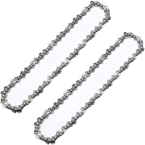 SEESII Juego de 2 minicadenas de motosierra de 6 pulgadas para motosierra eléctrica con batería de 6 pulgadas, ancho de vía de 0,043 pulgadas, división LP de 1/4 pulgadas, 39 eslabones