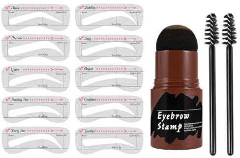 Pochoir pour Sopracciglia - Kit de 10 pièces - Modèle Sopracciglia | Imperméable, Pochoir Sopracciglias per Donne Anziane, Sopracciglias Set | Pochoir Pesr Trucco Makeup Bellezza Viso