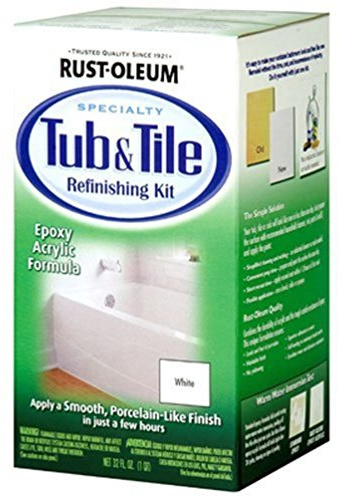 Rust-Oleum 7860519 Tub and Tile Refinishing 2-Part Kit, White
