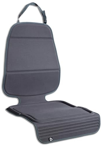 Munchkin Child Car Seat Protector, Elite Seat Guardian with Grime Guard Fabric, Dark Grey