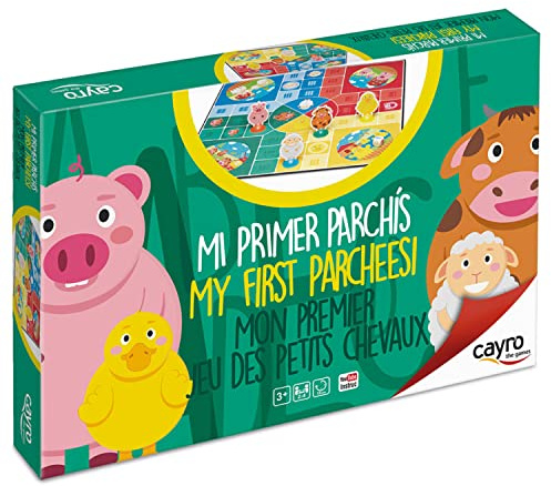 Cayro - Mi Primer Parchís - + 3 Años - Tablero y Fichas - Juego Clásico de Mesa para Niños - 2-4 Jugadores - Reglas más Sencillas - 50 x 50 cm