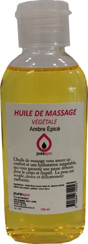 Olio per massaggi vegetale al profumo di ambra speziato – 100 ml – Promozione