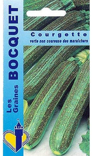 Sachet de graines de Courgette verte non coureuse des maraichers - 5 g - légume fruit - LES GRAINES BOCQUET