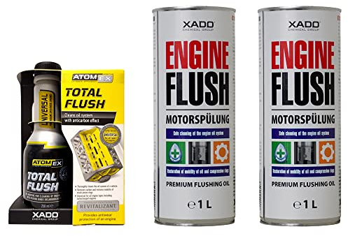 XADO SET für Motorreinigung und Motorspülung - 1x Total Flush + 1x Spülöl