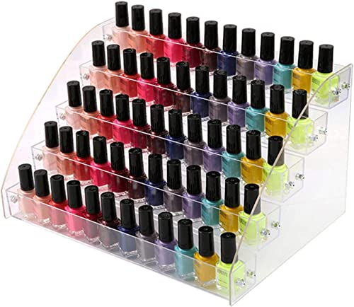 Zerone Organiseur de maquillage en acrylique pour vernis à ongles, maquillage, support de bureau, organiseur de maquillage, convient également pour les rouges à lèvres, le parfum