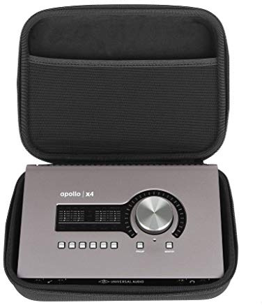 Analog Cases Pulse Case für Focusrite Scarlett 8i8 / UA Apollo x4 oder vergleichbare Audio Interfaces (Transporttasche aus langlebigem, geformtem Eva/Nylon, geformter Griff), Schwarz