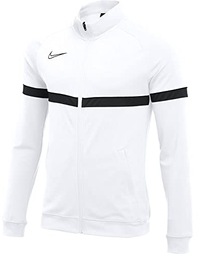 Nike CW6115 Y NK Dry ACD21 TRK JKT K Jacket Unisex-Child White/Black/Black/Black S