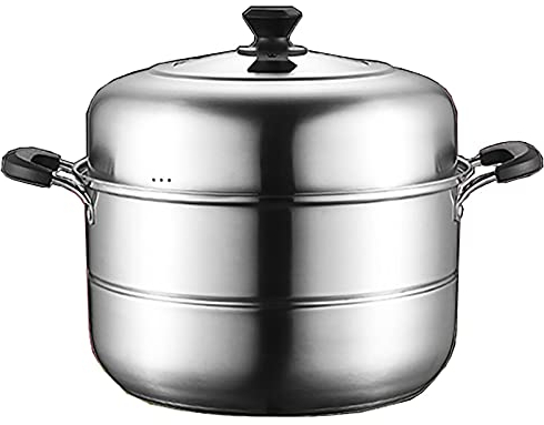 Vapore/zuppa di zuppa/friggitrice per uso domestico 304 Acciaio inossidabile Acciaio inossidabile Steamer Steamer Steamer Panini a vapore Fornello a induzione (Size : 40cm)