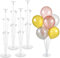 Mitavo - 4 Pz Supporto per Palloncino con 28 Palloncini - Porta Palloncini, Aste per Palloncini per Matrimoni, Compleanni, Feste, Trasparente